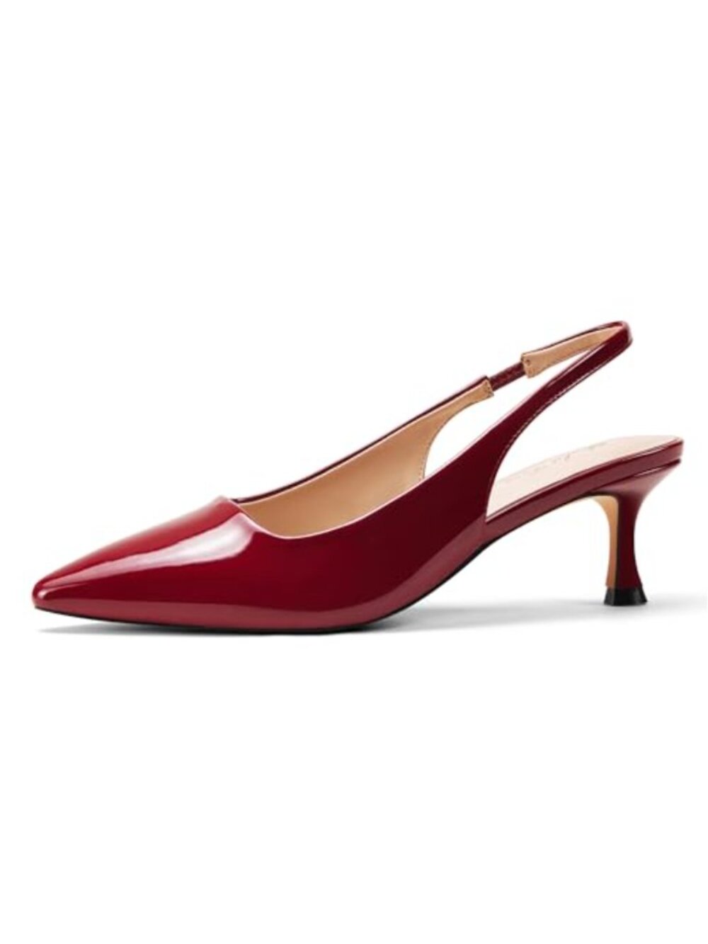 Women Slingback Kitten Heels Low Dressy Pumps Closed Toe 2" Cushioned Party